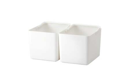 ハンドル付きストックケース ワイド 2個組　LBK-52 2P  ホワイト (3色からお好きなカラーが選べる)  葛城市 ライクイット like-it【like103-1】