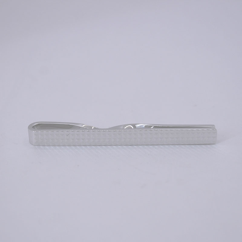 シルバー925　リバーシブルタイクリップ （ピラミッド柄）OH-007