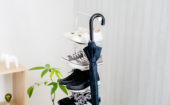 シューズラック-7 シューズラック 靴箱 靴入れ 靴棚 縦長 下駄箱 傘収納 スリム 省スペース 収納 玄関収納 インテリア おしゃれ 雑貨 日用品 新潟