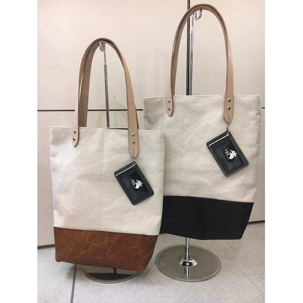 【ふるさと納税】 いわて短角牛 レザー キャンバス バッグ 茶 黒 ブラウン ブラック 1個 牛革 本革 帆布 トートバッグ カバン かばん 鞄 革製品 革小物 ビジネス カジュアル 岩手県 盛岡市 東北 岩手 盛岡 岩手革