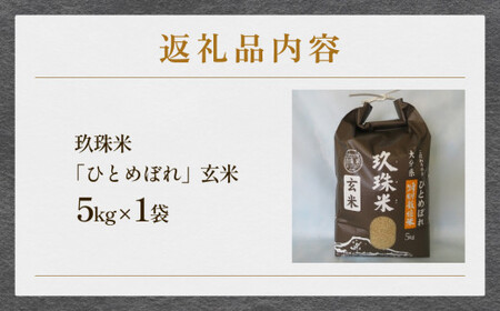 【令和6年産】玖珠米 玄米 「ひとめぼれ」5kg 玖珠米 玄米 ひとめぼれ 5kg 令和5年産 特A 食味ランキング 3年連続 玄米 カレー チャーハン 大分県 玖珠町 美しい水 寒暖の差 肥沃な土壌