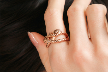 K18PGスネークリング　mk-434　CR-18