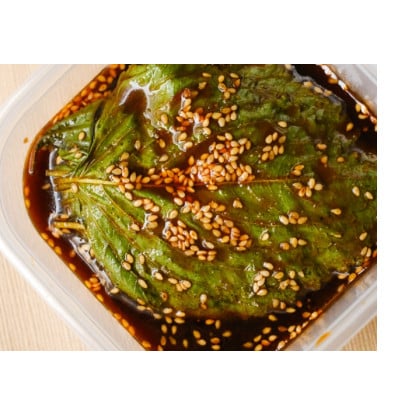 なつかしい、おばあちゃんの味!新温泉町産「えごま葉しょうゆ漬け」300g×2個【配送不可地域：離島】