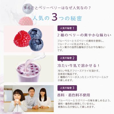 ふるさと納税 長野県 フリーズドライ・牛乳でつくる飲むデザートまるごとベリーベリー2食×12袋(ミックスベリーミルクの素) |  | 03