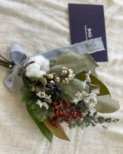 233J.ドライフラワーしめ縄飾り