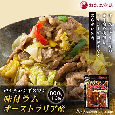 ふるさと納税 北見市 【家族みんなで楽しめる】のんたジンギスカン 味付ラム オーストラリア産　800g×15袋