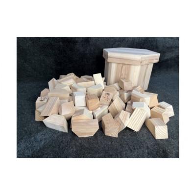 ふるさと納税 日向市 天才をつくる積み木-てんつみ-　72個入り・スツール型木箱 |  | 02