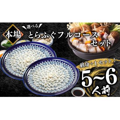 ふるさと納税 下関市 ふぐ フルコース+α 5~6人前 刺身400g ちり 500g 冷凍 下関 山口 BV020_1
