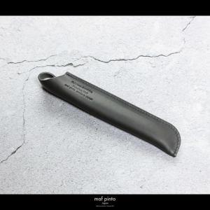 maf pinto(マフ ピント) ペンケース １本差し ペンシース 万年筆 筆箱 グレー レザー 本革 日本製