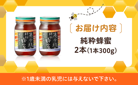 A-24 日本みつばち 高千穂の純粋蜂蜜 300g×2本 セット