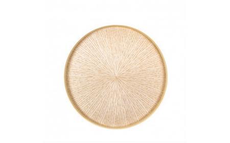 Round Rays Tray L ホワイトアッシュ White Ash  ｜トレー プレート お皿 皿 食器 インテリア