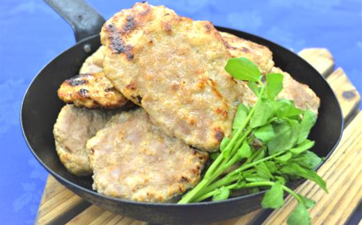 手作り粗挽きハンバーグ　＜蔵王町産豚肉「JAPAN X」使用＞　【04301-0168】_イメージ3