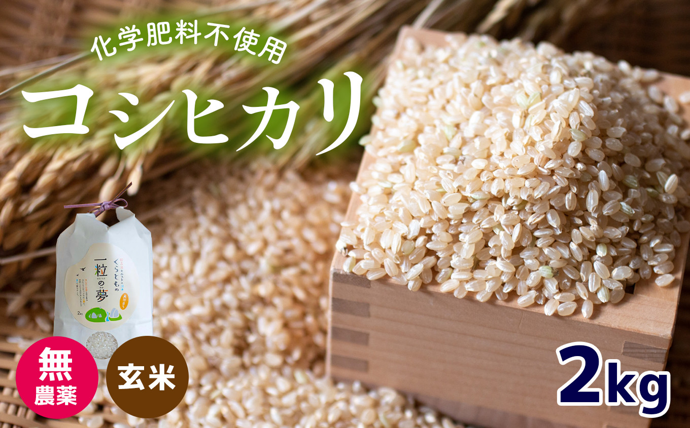 
無農薬・化学肥料不使用 コシヒカリ(玄米) 2kg
