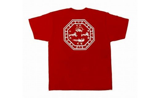 四神トートバッグ（白）＆四神Ｔシャツ（ワイン／Ｌ）セット