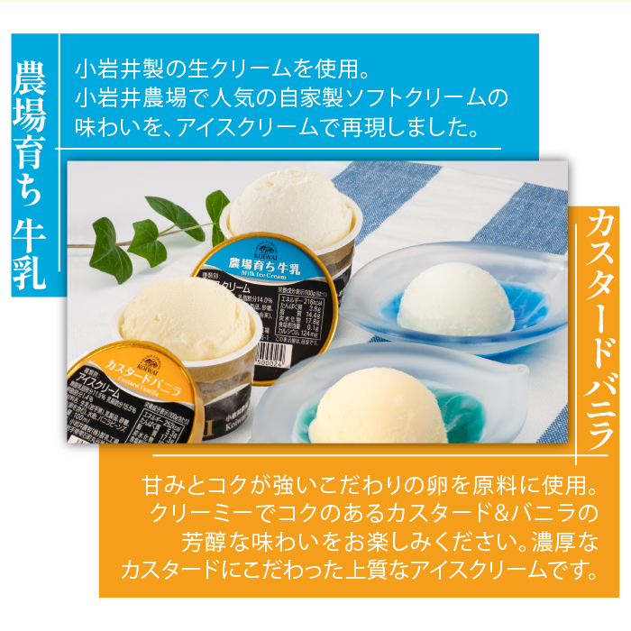 小岩井農場 アイスクリーム 6個セット ／ 2種類 食べ比べ アイス ギフト 贈答用