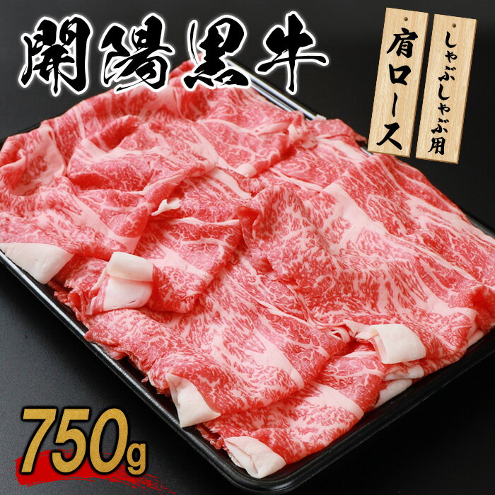 【ふるさと納税】開陽黒牛肩ロース 750g しゃぶしゃぶ用 牛肉 牛 お肉 肉 開陽黒牛 肩肉 ロース 冷凍 冷凍肉 国産牛肉 ブランド牛 国産 ふるさと納税 北海道 中標津町 中標津【14002】