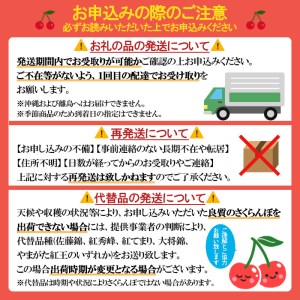 ★母の日★山形さくらんぼ佐藤錦 L 300g手詰メッセージ付(5/5～5/11着) 【令和7年産先行予約】FU18-298 くだもの 果物 フルーツ 山形 山形県 山形市 2025年産