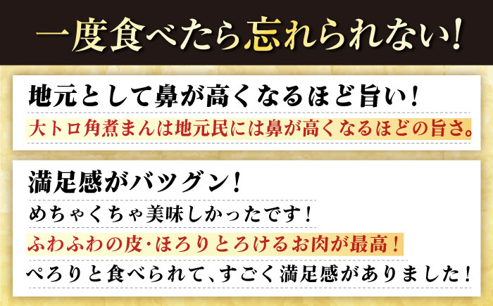 【全3回定期便】長崎角煮まんじゅう8個 （箱）・大とろ角煮まんじゅう8個 （箱） 豚肉 東坡肉 ふわふわ ほかほか 五島市/岩崎本舗 [PFL018]