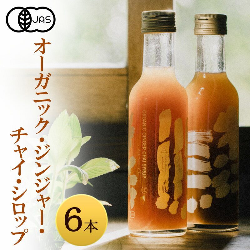 【ふるさと納税】心に風 オーガニック ジンジャー チャイ シロップ 6本入 ジンジャーシロップ ジンジャーエール チャイティー 希釈用ドリンク 兵庫県 洲本市 淡路島