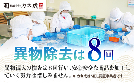 獲れたて!鮮度抜群!カネ成の上かちり(ちりめんじゃこ) 500g 箱入り 減塩 無添加 無着色 冷凍【配送不可地域：離島】【1416155】