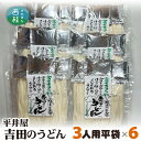 【ふるさと納税】No.357 吉田のうどん3人前平袋×6パック（3人前×6パック） ／ セット 饂飩 乱切り麺 送料無料 山梨県 特産品