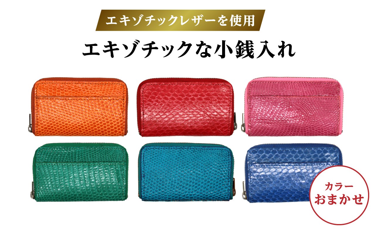 
            エキゾチックレザーを使用「エキゾチックな小銭入れ」 | コインケース 小銭入れ ミニウォレット ミニ財布 本革 レザー ギフト プレゼント レディース メンズ
          
