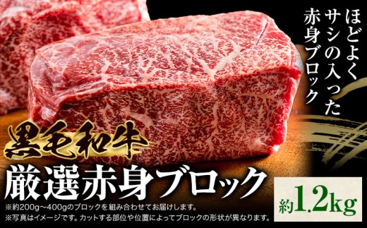 黒毛和牛 赤身 ブロック 1.2kg 東和食品 《90日以内に出荷予定(土日祝を除く)》茨城県 結城市 お肉 肉 牛肉 和牛 牛 ブロック肉 赤身肉 精肉 国産 ローストビーフ 牛たたき ステーキ お取り寄せ グルメ【配送不可地域あり】