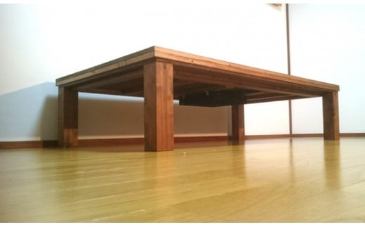 【天然無垢材】キングサイズこたつテーブル 1500×350×800　Interior G-S-S＜19-9＞家具 テーブル 机 炬燵 コタツ 宮崎県西都市