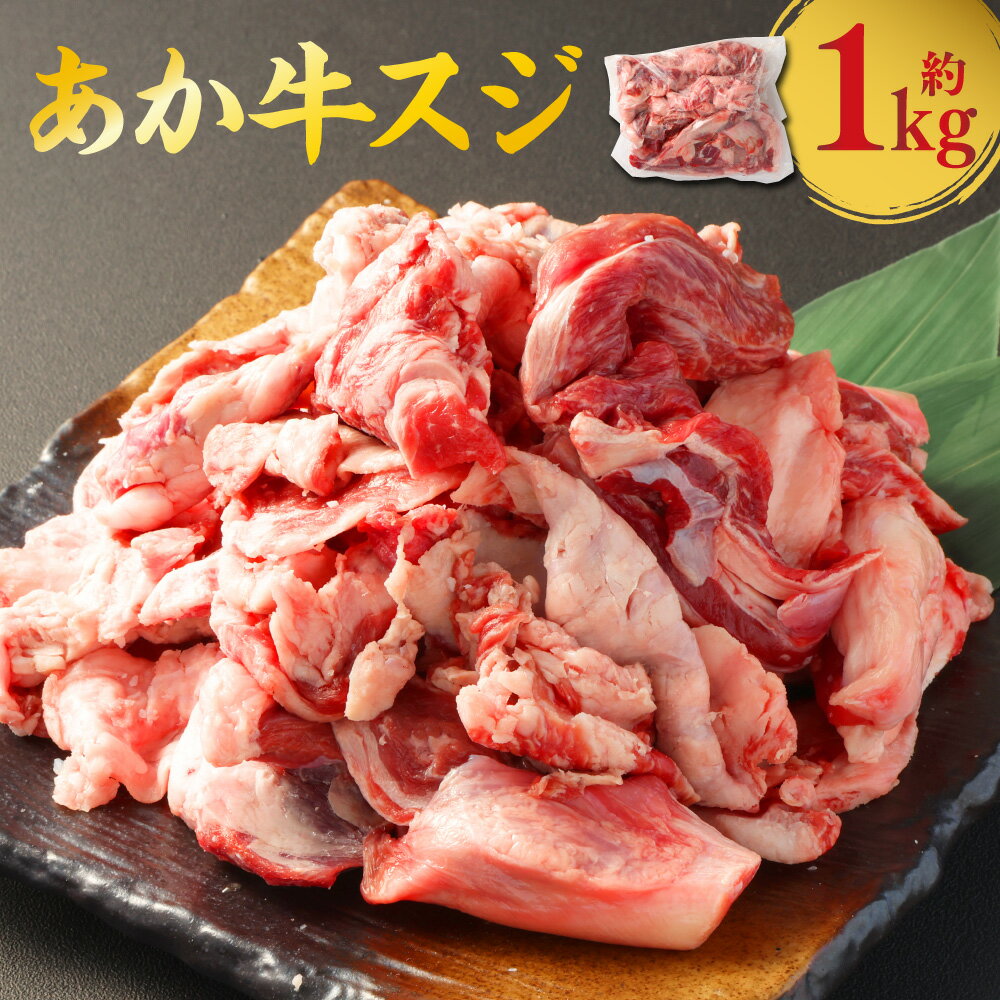 【ふるさと納税】 あか牛 スジ 約1kg 牛肉 肉 お肉 にく あかうし パック 熊本県産 国産 冷凍 送料無料