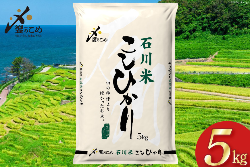 
            米 令和6年 石川県産 石川米こしひかり【穂立】5kg [中橋商事 饗のこめ (あえのこめ) 石川県 宝達志水町 38601197] コシヒカリ お米 コメ 白米 精米 おこめ こめ 5キロ ごはん ご飯 国産
          