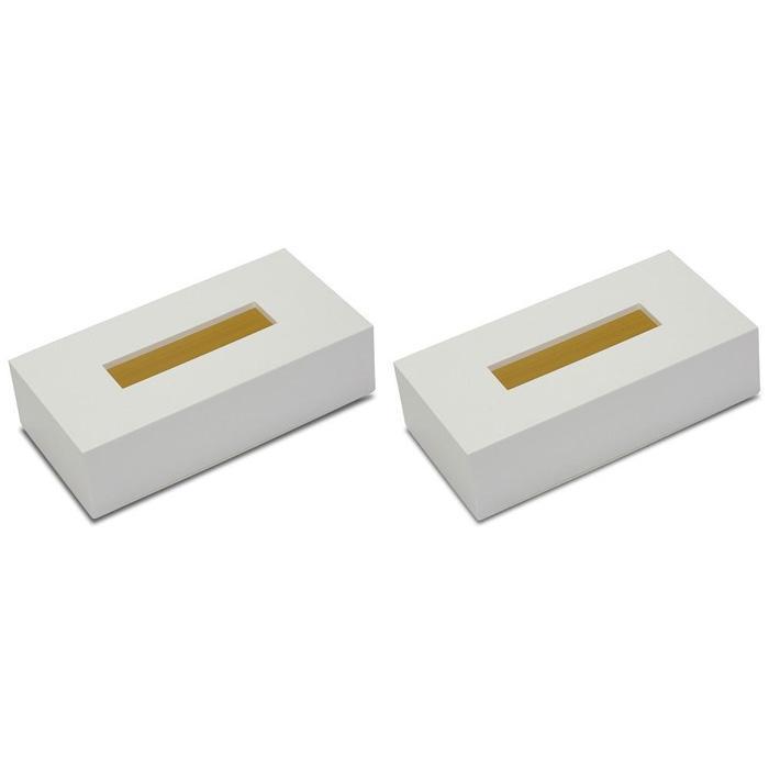ティッシュBOX カラー ホワイト 2個組 タツクラフト 【Tk126】　DA90049_イメージ2