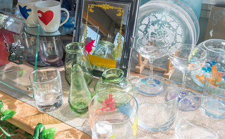 サンドブラスト体験（クリアプレート）【チケット 体験 記念 父の日 母の日】 工芸品 インテリア デザイン 制作 誕生日 結婚 祝い 