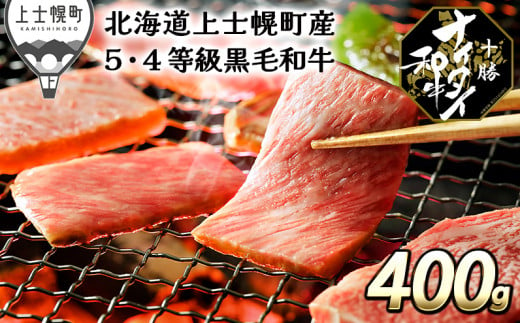 ［025-N60］発送月が選べる（～2024年8月まで）　北海道　和牛肉　5・4等級｜十勝ナイタイ和牛　肩ロース焼肉＜400g＞　※オンライン申請対応