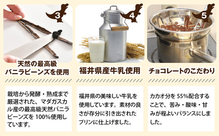 恐竜発掘プリン３個