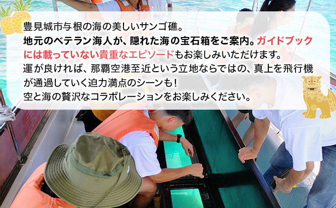 UN001 海人と行く！与根の隠れサンゴ礁発見ツアー 〜那覇空港至近のグラスボート体験〜
