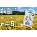 【ふるさと納税】【新米】新潟県弥彦村石井農園　令和6年産コシヒカリ【白米 5kg】【1508845】