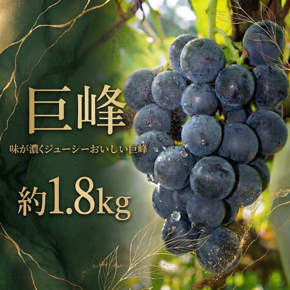 【ふるさと納税】 巨峰 約1.8kg 果物 フルーツ 葡萄 ブドウ 鈴木ぶどう園 千葉県
