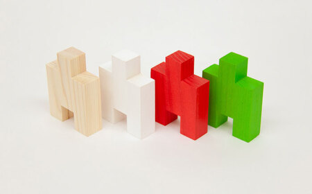 木の温もりを感じる知育玩具 つみマスくみマス 積み木 つみき パズル おもちゃ 白川町 / 株式会社トーホー[AWAN001]