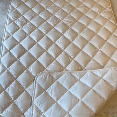 ふるさと納税 宇治市 PREMIUM　WOOL　四隅のゴムなしでマットレスに置くだけでずれないベッドパッド(シングル) |  | 01