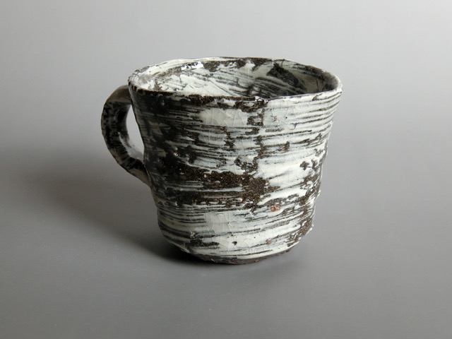 【唐津焼】中川自然坊窯 刷毛目唐津 マグカップ