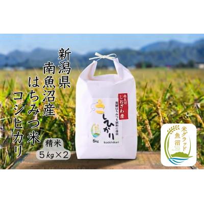 ふるさと納税 南魚沼市 新潟県南魚沼産(塩沢地区)はちみつ米コシヒカリ 10kg※蜂蜜発酵液肥料栽培