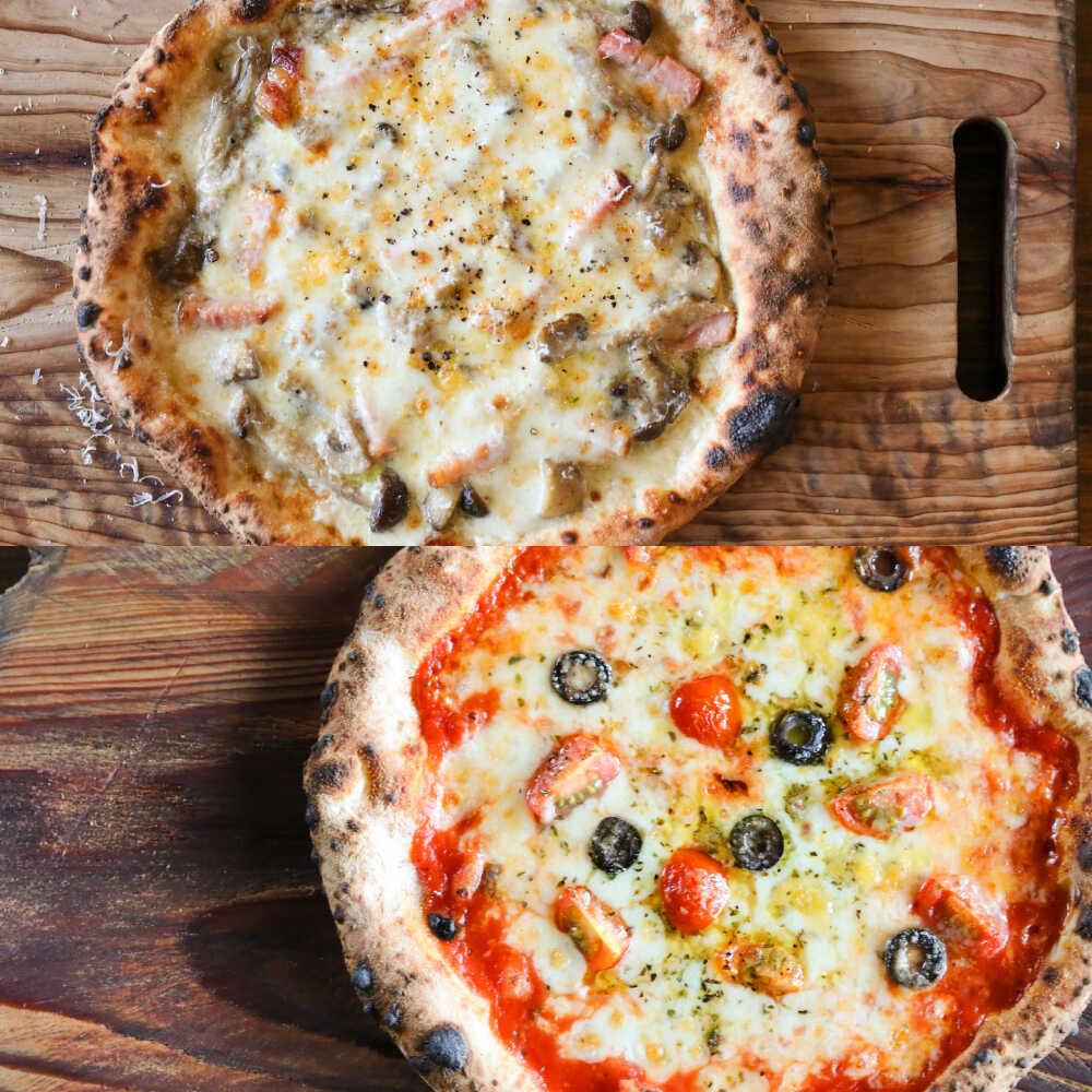 【ふるさと納税】【 ナポリ ピッツァ専門店 が作る 薪窯焼き 冷凍 ピッツァ セット 】 フンギ × 2枚、 ロマーナ × 1枚 合計3枚(約1kg)【堀川ピッツァ】[BHBV011]