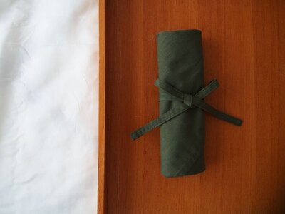 あづま袋 （エコバッグ） カラー カーキ Lサイズ 1セット ／ マイバッグ エコバッグ サブバック 洗濯可能 Maco 風呂敷 風呂敷バック 綿ポリ 奈良県 田原本町