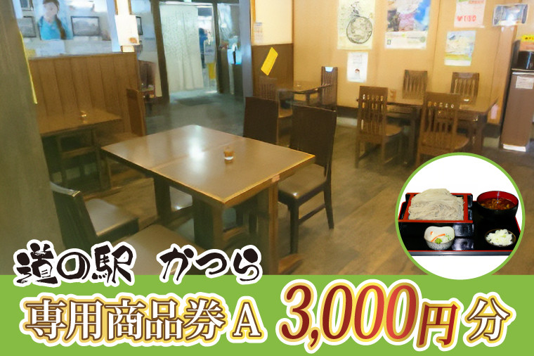 
            道の駅かつら専用商品券A　3,000円分(500円×6枚のセット) (AF007)
          