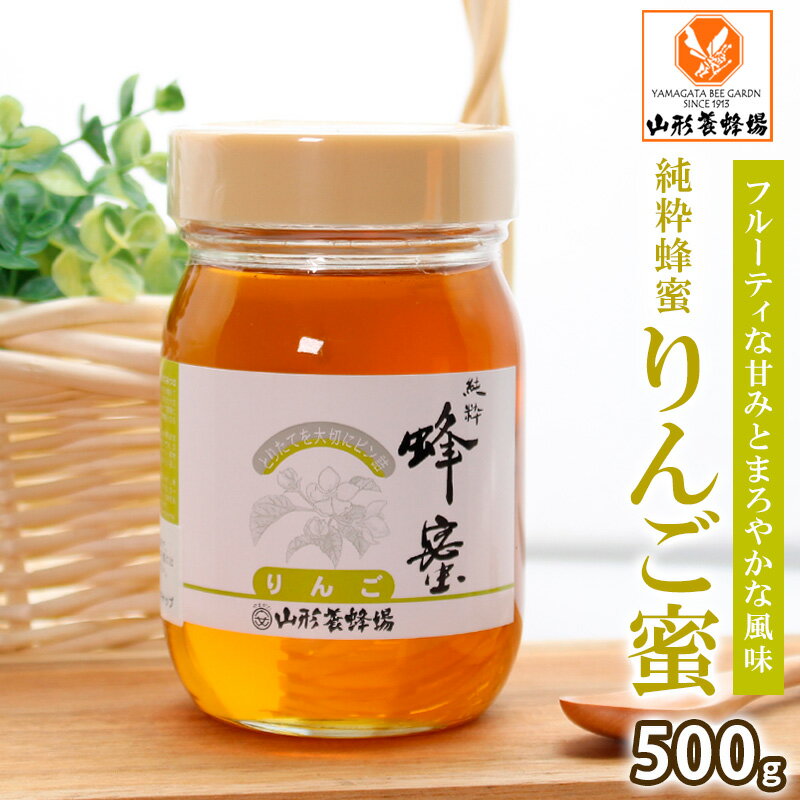【ふるさと納税】純粋蜂蜜 りんご蜜 500g FZ20-934 はちみつ ハチミツ 蜂蜜 国産