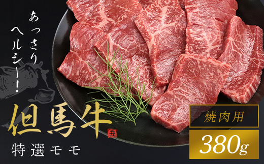 【但馬牛】特選モモ焼肉用 380g 但馬牛 モモ モモ肉 牛モモ 牛もも肉 牛もも もも もも肉 焼肉 焼き肉 BBQ バーベキュー 牛肉 牛 肉 お肉 黒毛和牛 ブランド和牛 国産和牛 兵庫県 朝来市 AS1CA34