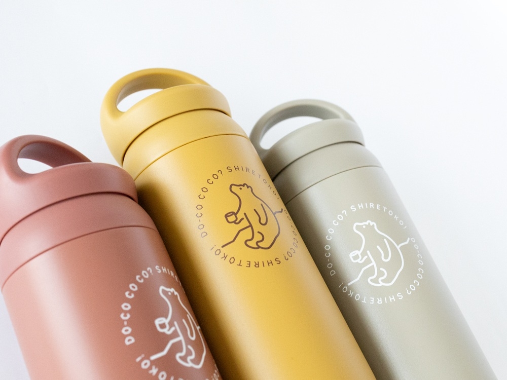 知床トコさんデイオフタンブラー サンドベージュ 500ml×1本 | トコさん 水筒 タンブラー 北海道 斜里町