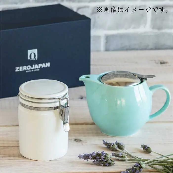 【美濃焼】ティーギフトセットC ローズ【ZERO JAPAN】【TOKI MINOYAKI返礼品】 食器 うつわ 茶器 ティーポット 湯呑み シンプル かわいい おしゃれ 贈り物  紅茶ポット 緑茶 