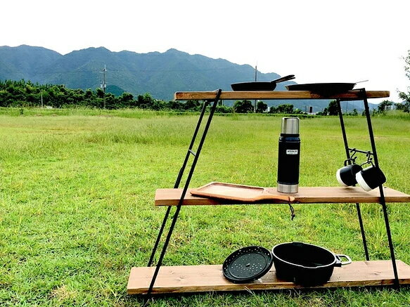 【ふるさと納税】アイアンラダーレッグ Wスタンダード 板を挟むだけ 自立ラック バーベキュー BBQ キャンプ アウトドア レジャー 鉄脚 ラック らっく 多機能 便利グッズ 記念品 兵庫県 丹波市