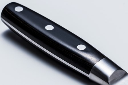 H38-05 関喜一作/ダマスカスモデル パン切り包丁